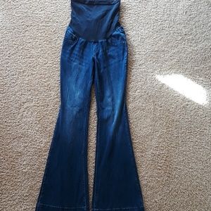 bell bottom maternity jeans